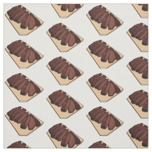 Beef brisket cartoon illustration fabric