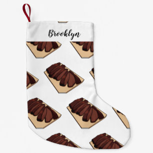 Beef brisket cartoon illustration small christmas stocking