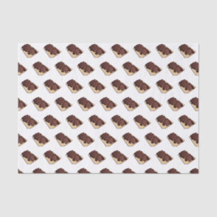 Beef brisket cartoon illustration tissue paper