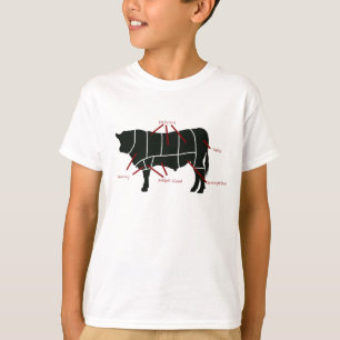 Beef Butcher Chart - Tasty Delicious Yummy Beef! T-Shirt