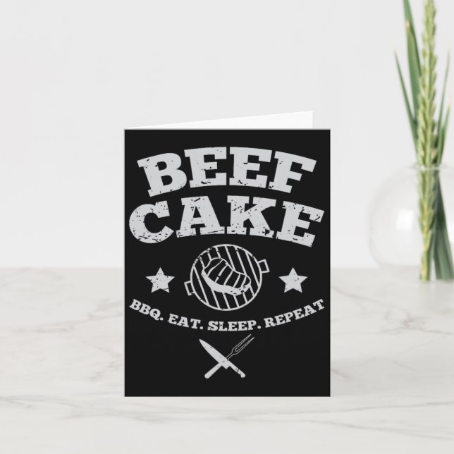 Beef Cake Bbq  Card (Front)