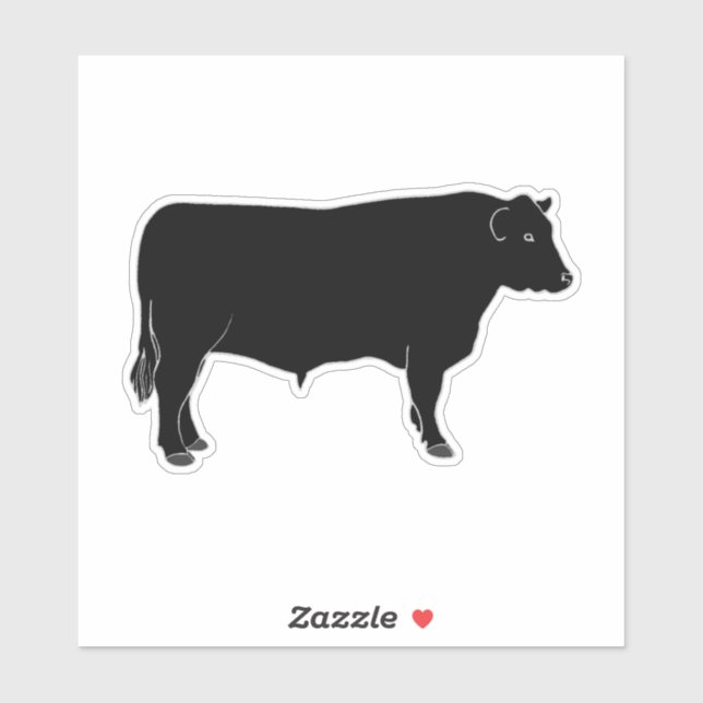 Beef Cattle - Black Angus Bull (Sheet)