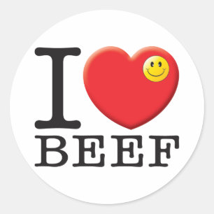 Beef Classic Round Sticker