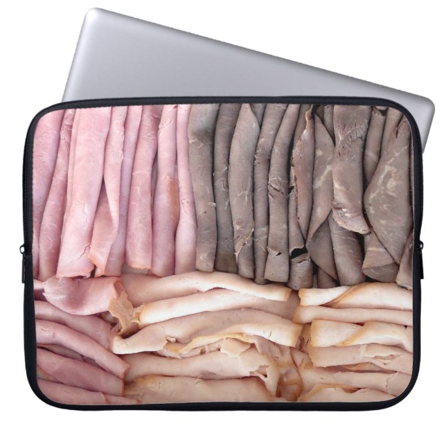 Beef Ham Turkey Platter Laptop Sleeve (Front)