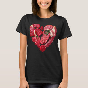 Beef Heart Meat Lovers Raw BBQ  T-Shirt