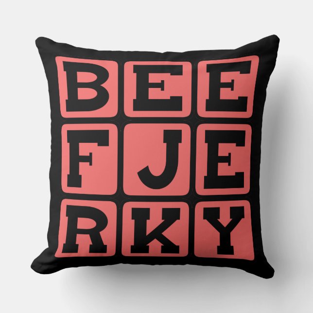 Beef Jerky, Dehydrated Treat Cushion (Front)