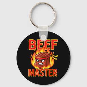 Beef Master Funny Steak Grilling Barbecue Key Ring