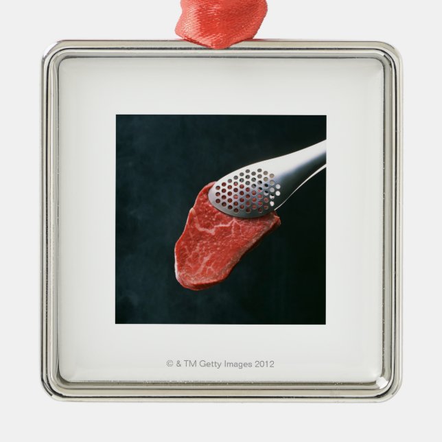 Beef Metal Ornament (Front)