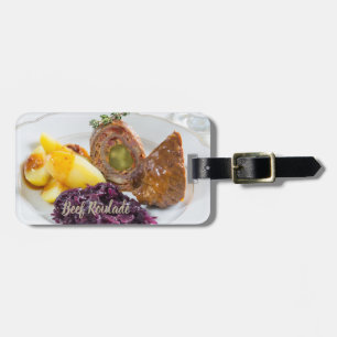 Beef Roulade with potatoes and red cabbage kitchen Luggage Tag