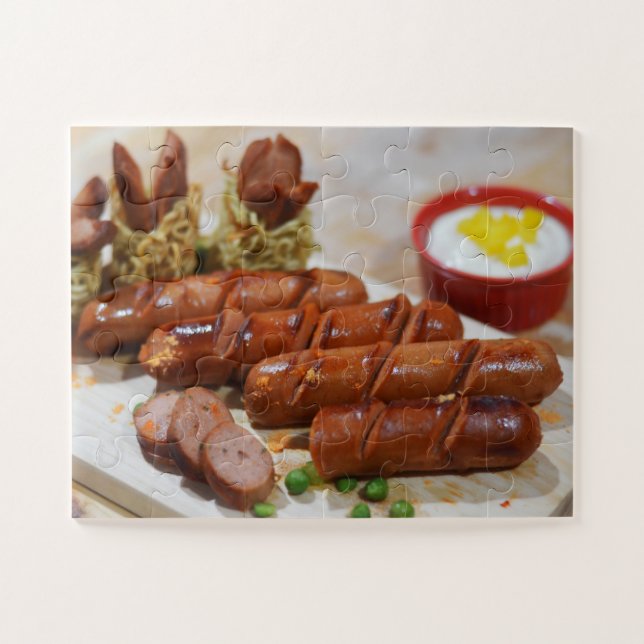 Beef Sausage Puzzle (Horizontal)