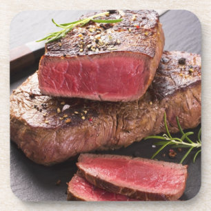 Beef steak coaster