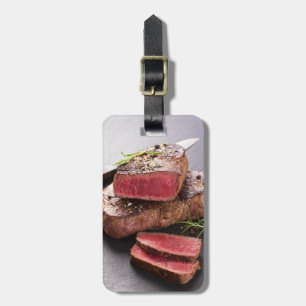 Beef steak luggage tag