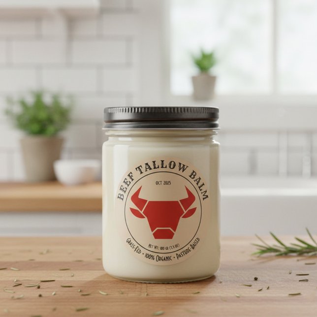 Beef Tallow Balm Label Sticker (Creator Uploaded)