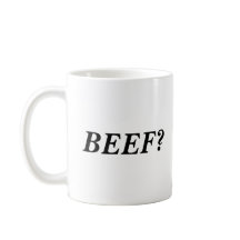 BEEF? word mug