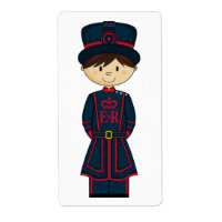 Beefeater Guard Sticker Label