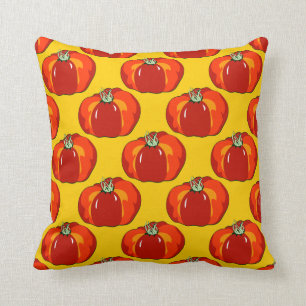Beefsteak Tomato Pattern Cushion