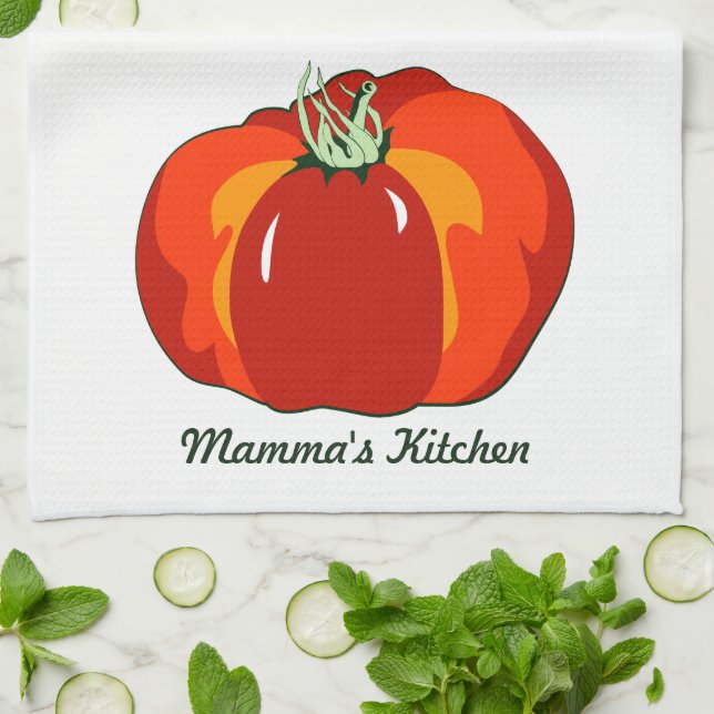 Beefsteak Tomato Tea Towel (Folded)
