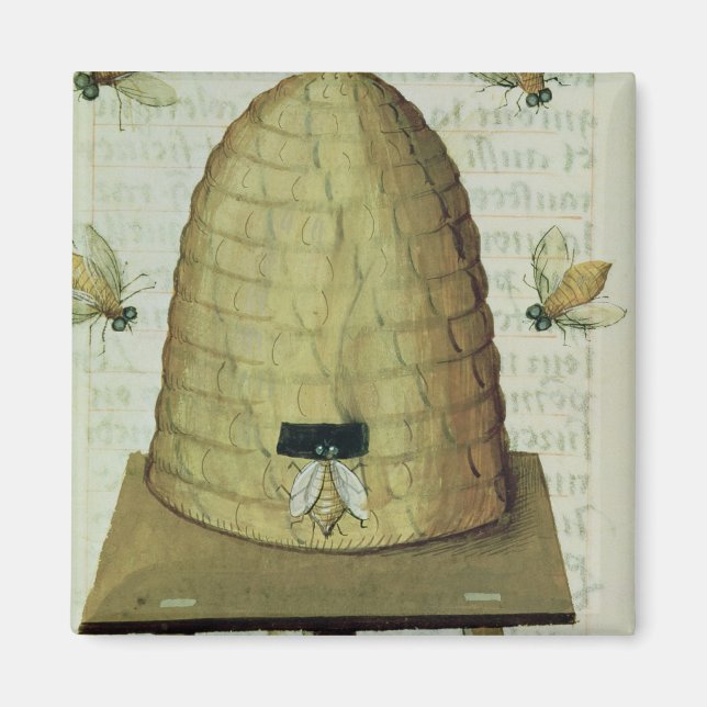 Beehive and Bees Magnet (Front)