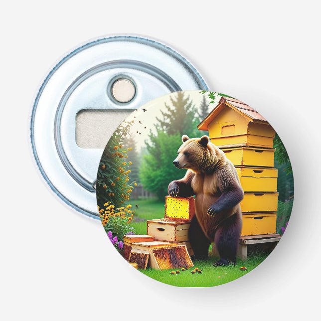 Beehive Bear Bottle Opener (Front)