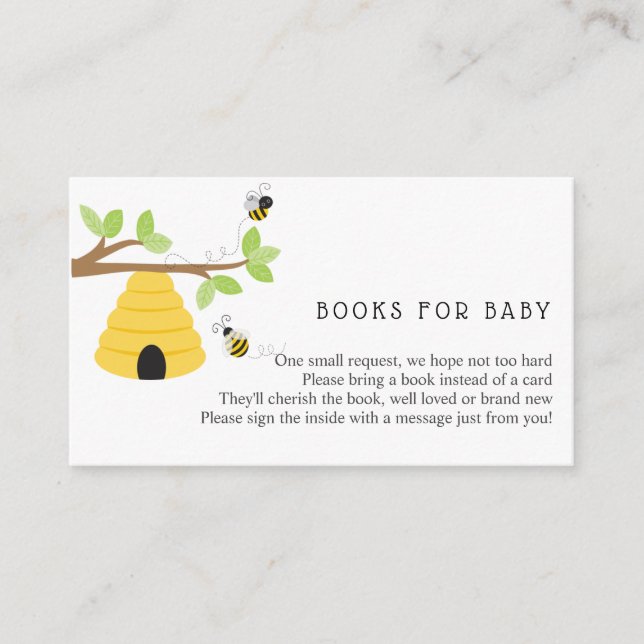 Beehive Books for Baby insert card (Front)