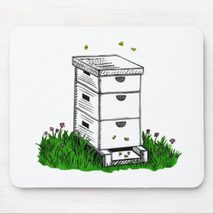 beehive colour mouse pad