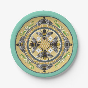 beehive customisable paper plates