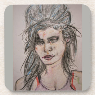 Beehive Girl Walking Coaster