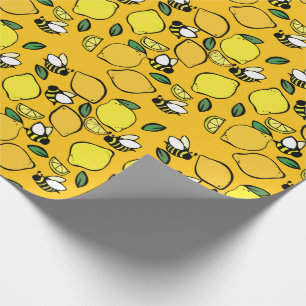 Beehive Lemonade pattern Wrapping Paper
