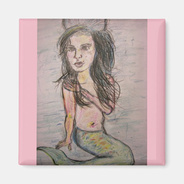 Beehive Mermaid Magnet (Front)