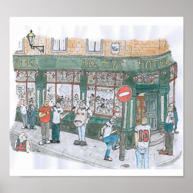 Beehive NEWCASTLE 1990 Poster (Front)