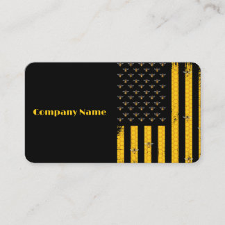 Beekeeper American Flag Business Card
