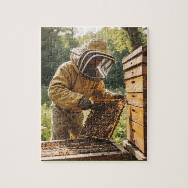 Beekeeper and Beehive Puzzle (Vertical)