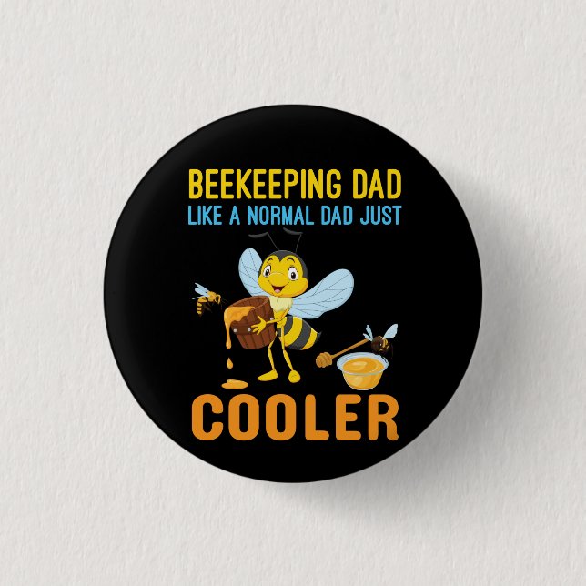 Beekeeper Art BeeKeeping Dad 3 Cm Round Badge (Front)
