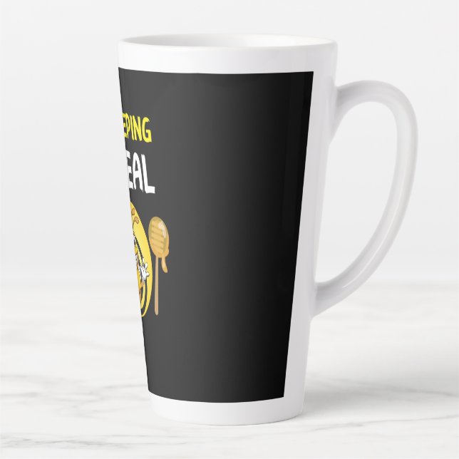 Beekeeper Art BeeKeeping It Real Latte Mug (Right)
