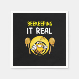 Beekeeper Art BeeKeeping It Real Napkin