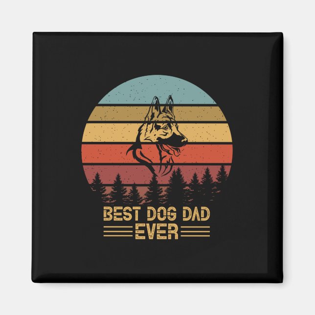 Beekeeper Art Best Dog Dad Ever Magnet (Front)