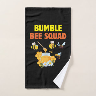 Beekeeper Art Bumble Bee Squad 2 Hand Towel