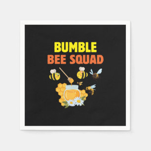 Beekeeper Art Bumble Bee Squad 2 Napkin