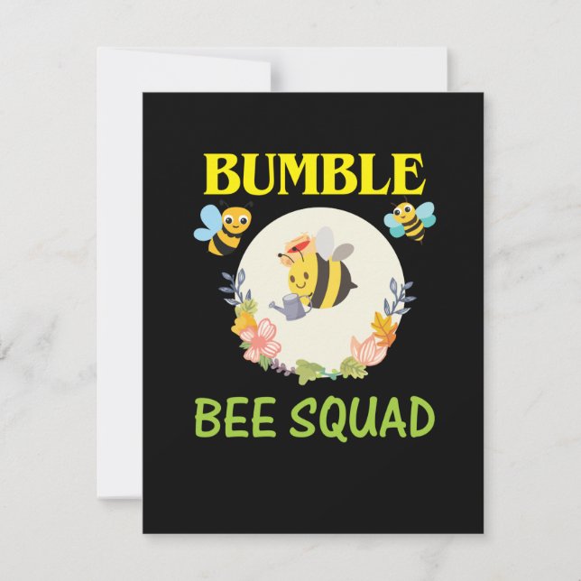 Beekeeper Art Bumble Bee Squad Card (Front)