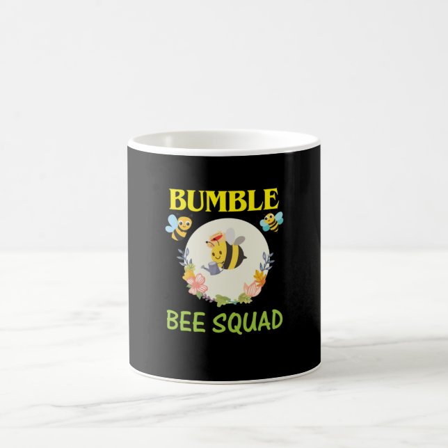 Beekeeper Art Bumble Bee Squad Coffee Mug (Center)