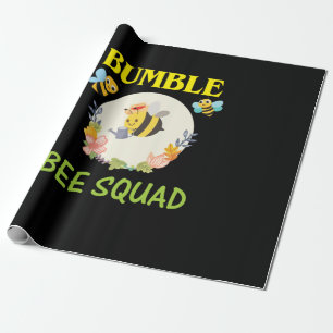 Beekeeper Art Bumble Bee Squad Wrapping Paper