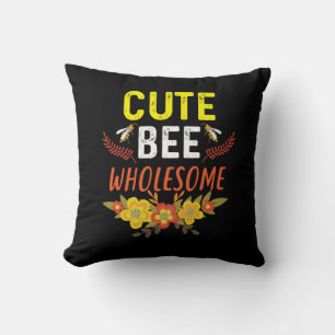 Beekeeper Art Cute Bee Wholesome Cushion