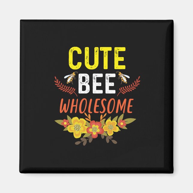 Beekeeper Art Cute Bee Wholesome Magnet (Front)
