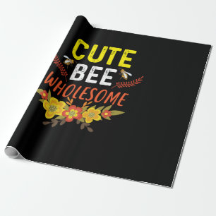 Beekeeper Art Cute Bee Wholesome Wrapping Paper