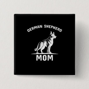 Beekeeper Art German Shepherd Mommy 15 Cm Square Badge