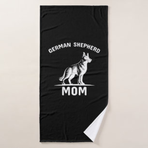 Beekeeper Art German Shepherd Mommy Bath Towel