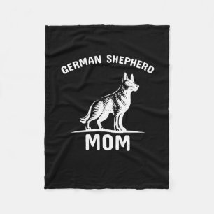 Beekeeper Art German Shepherd Mommy Fleece Blanket