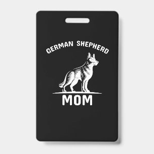 Beekeeper Art German Shepherd Mommy ID Badge
