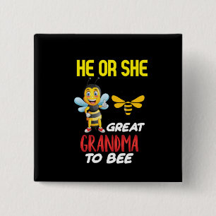 Beekeeper Art Great Grandma To Bee 15 Cm Square Badge