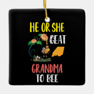 Beekeeper Art Great Grandma To Bee 2 Ceramic Ornament